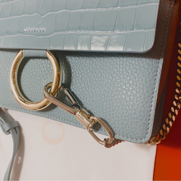 Chloe Faye Crocodile-effect Shoulder Bag - Picture 4 of 4